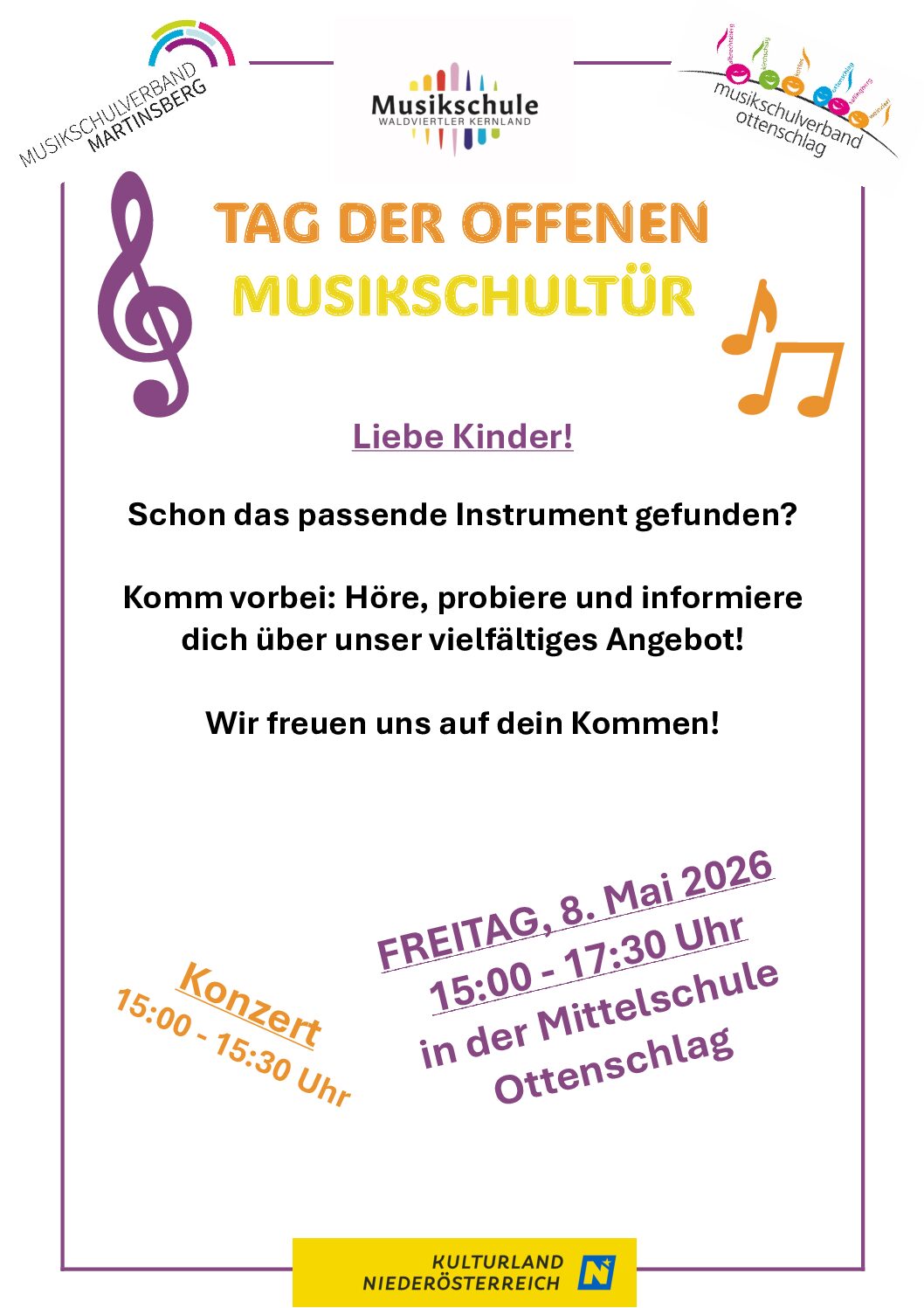 Tag der offenen Musikschultür
