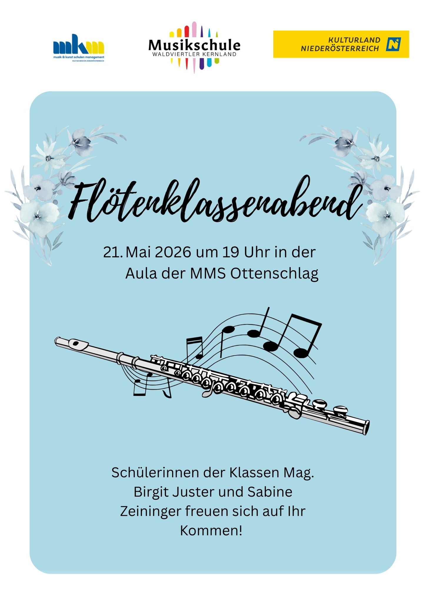 Klassenabend für Querflöte