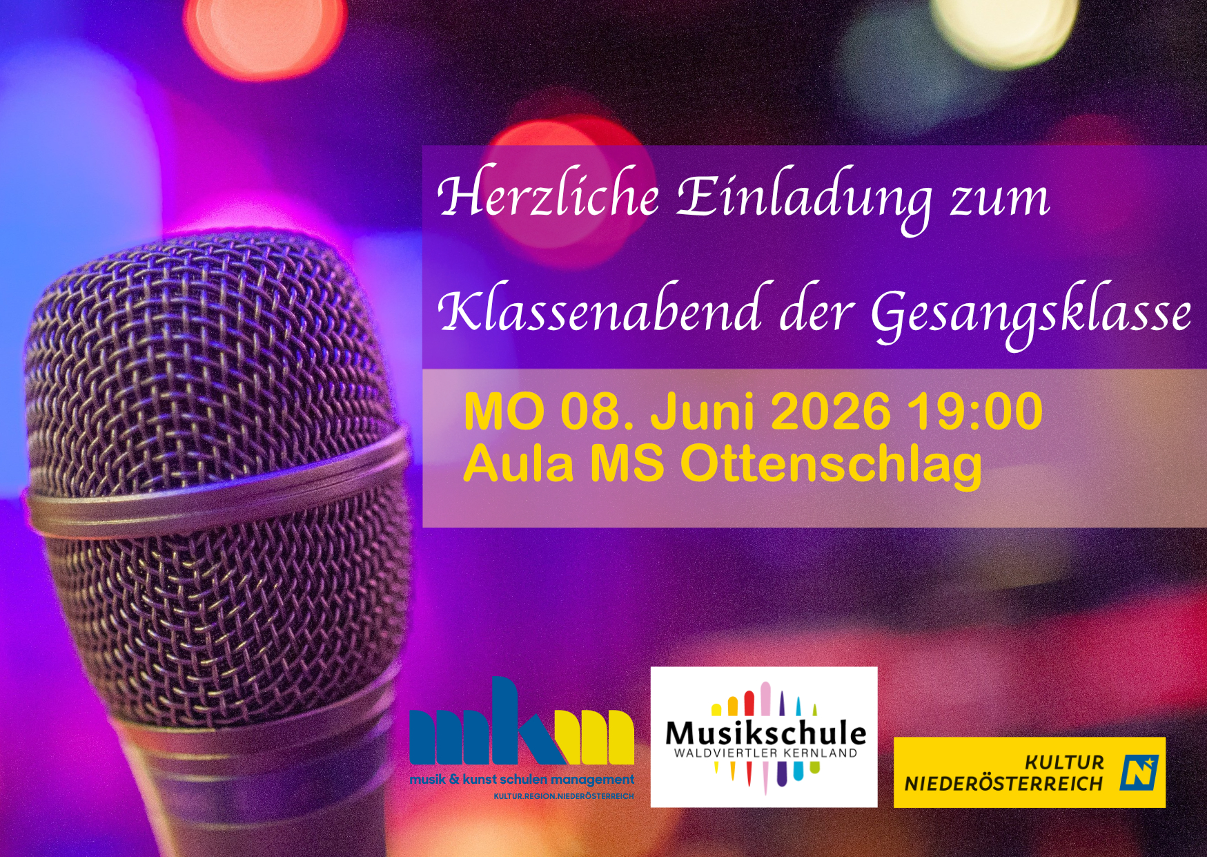 Klassenabend der Gesangsklasse