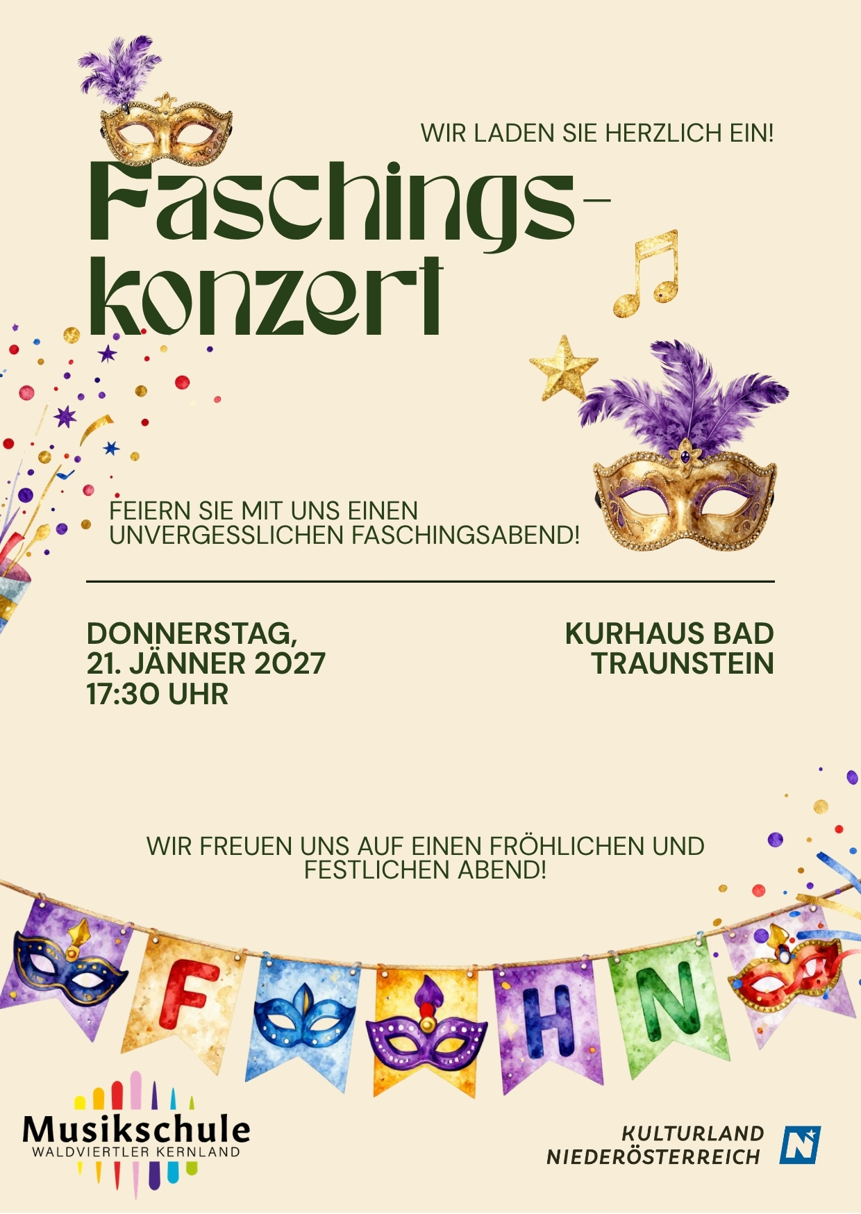 Faschingskonzert in Bad Traunstein